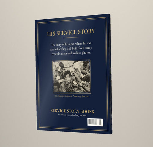 Service Story Books hardcover, back cover